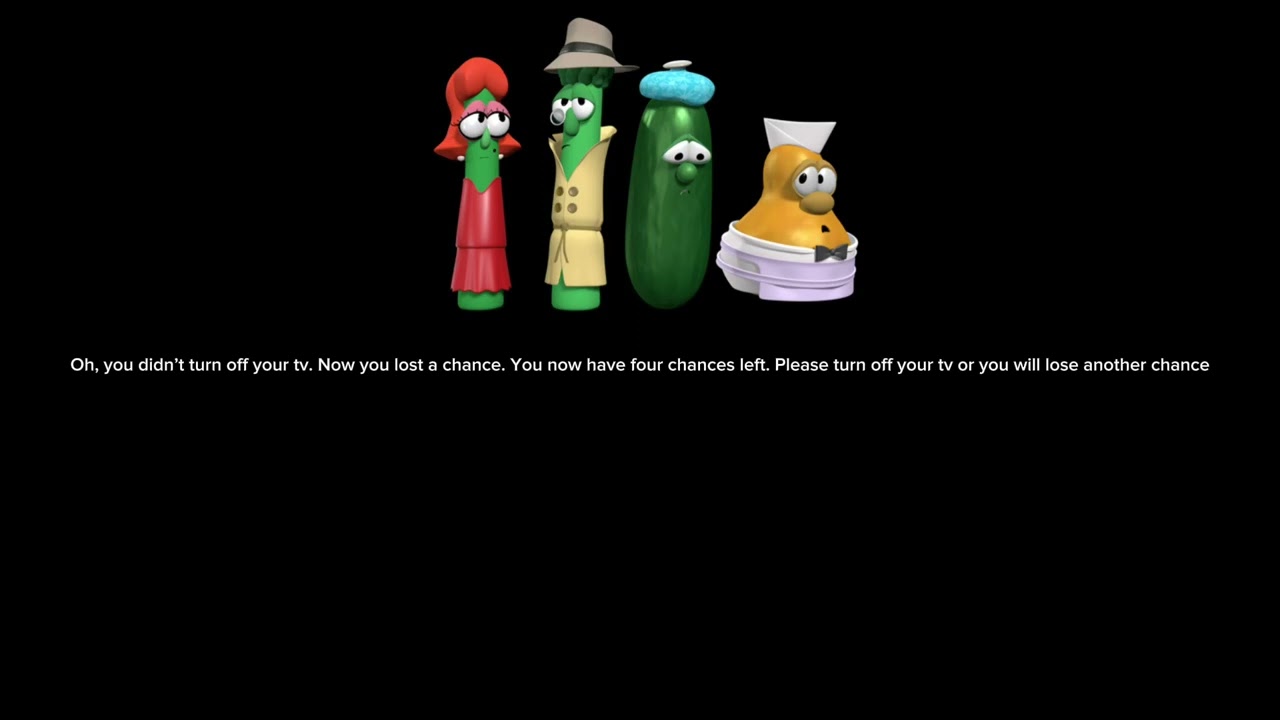 Veggietales anti piracy screen