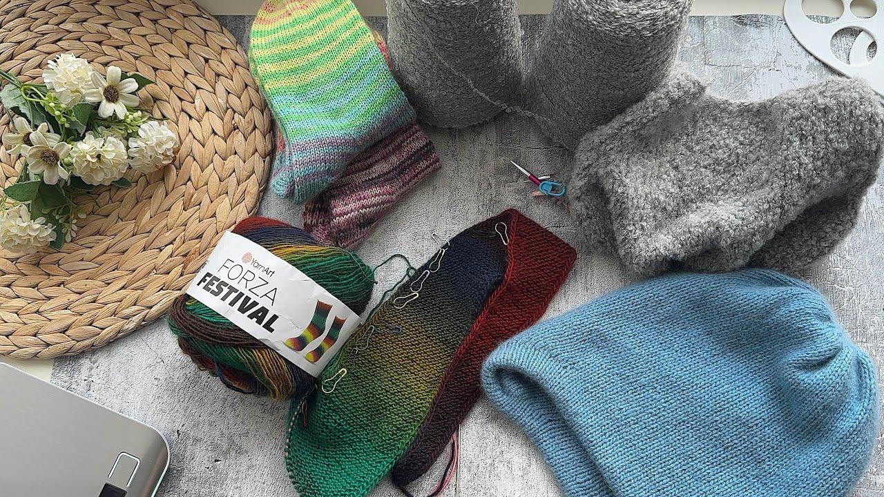 Влог 1/26  🧶 Готовые работы и новые процессы. Какие планы на февраль??? 