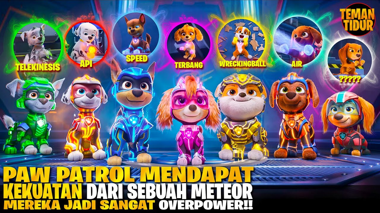 FILM TERBARU PAW PATROL!! DENGAN KEKUATAN ELEMEN POWER RANGERS!!-