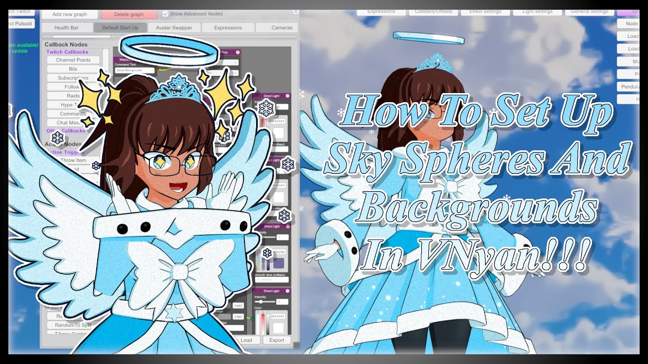 How To Set Up Sky Spheres And Backgrounds In VNyan!!!