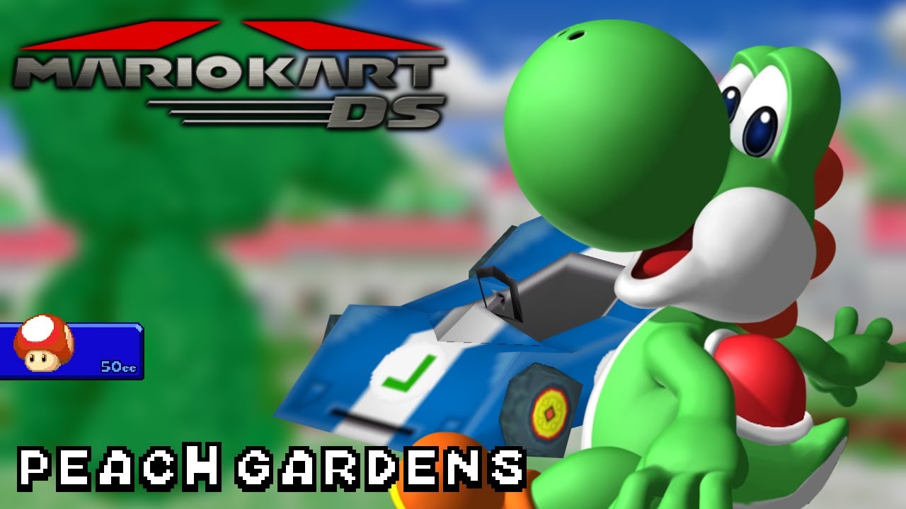 Mario Kart DS - 50cc - Yoshi - Streamliner - Peach Gardens | Ep. 3630