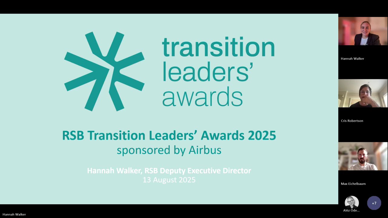 2025 RSB Transition Leaders’ Awards – Nomination Process