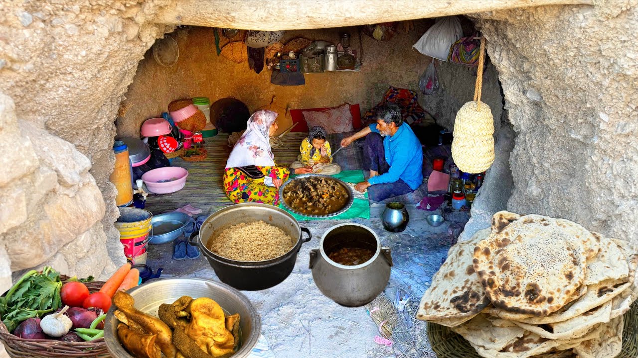 Village Life IRAN | Special 2000 Years Old Persian Lamb Tripe-Rumen & oatmeal Recipe Food