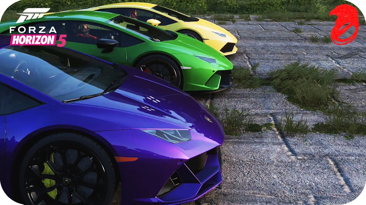 HURACAN VS PERFORMANTE VS EVO!!! LAMBO COMPARISON in Forza Horizon 5 with Flowstreet