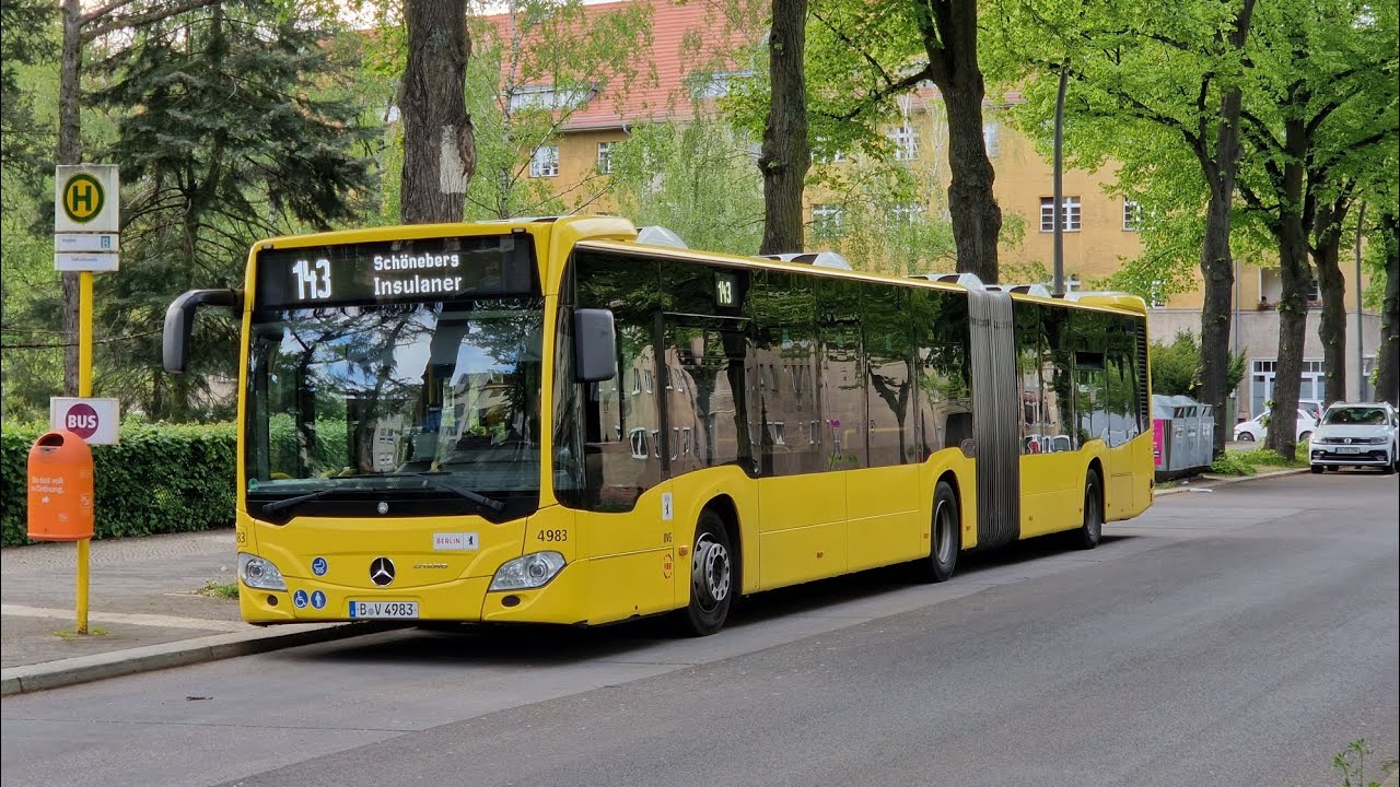 Bus Berlin | Mitfahrt im 143 von Brixplatz bis Insulaner im MB GN 20 4983