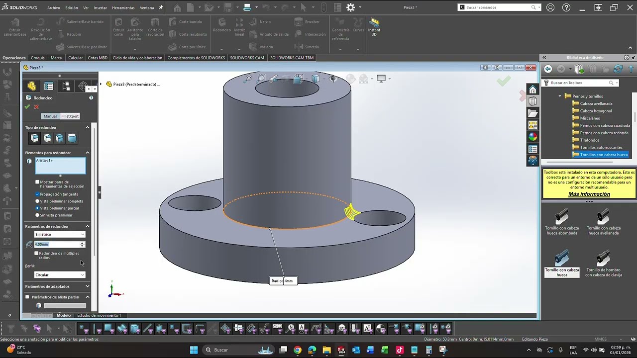 Cómo Modelar una Pieza en SolidWorks | Modelado 3D Fácil