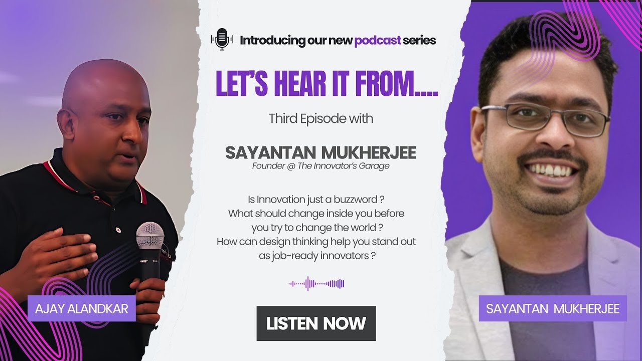 Let's Hear It From.....Sayantan Mukherjee