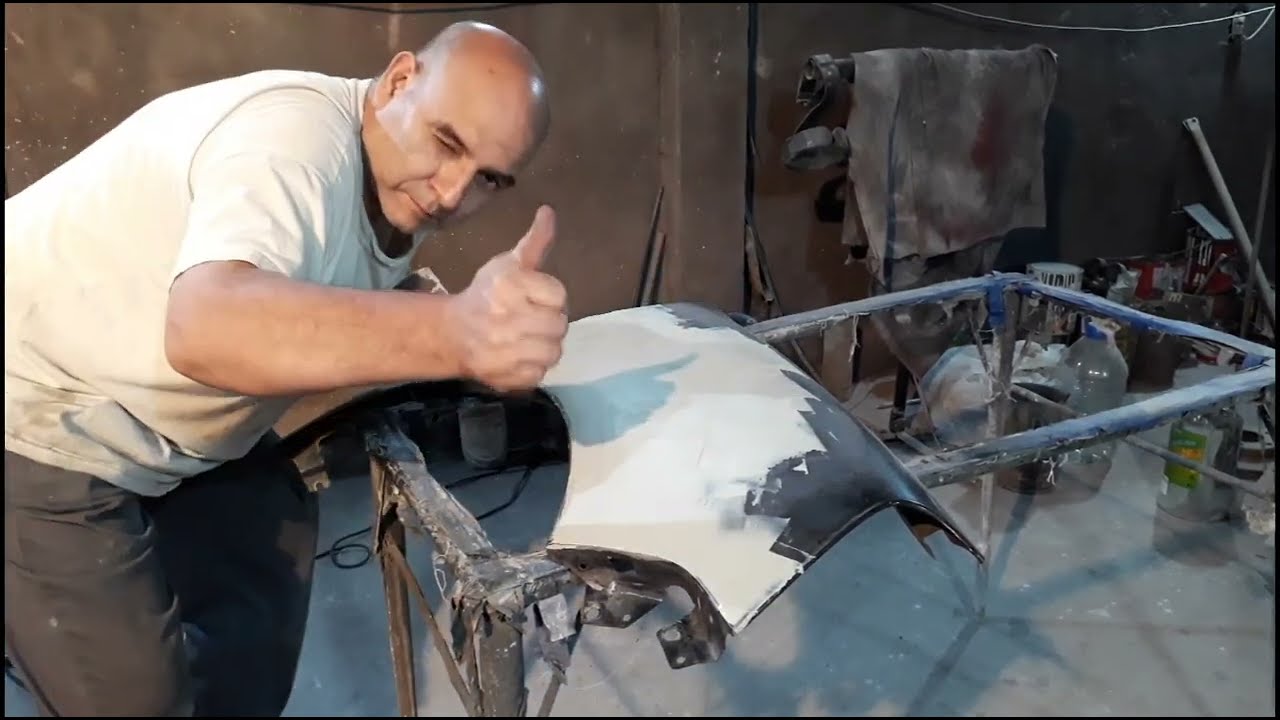 Pintor Alberto Enseña a pintar Tres Guardabarros Delantero