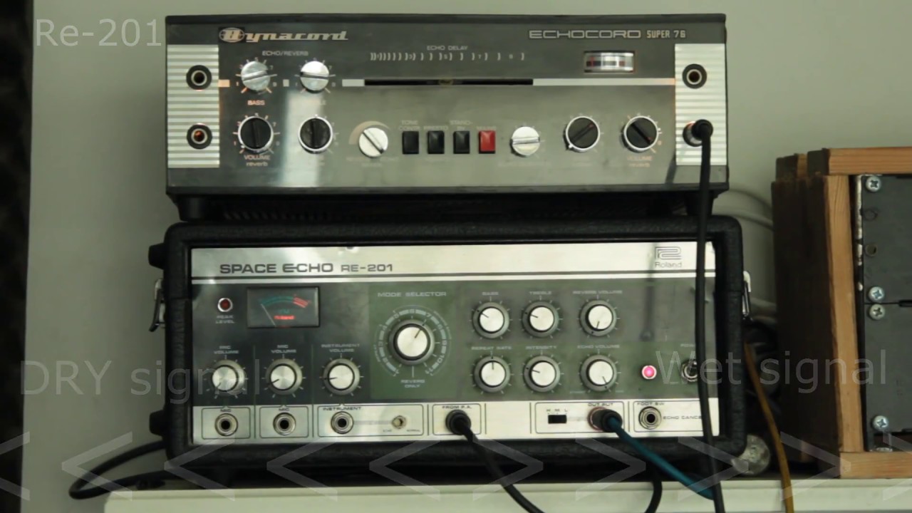 Dynacord Echocord Super 76 vs Roland RE 201