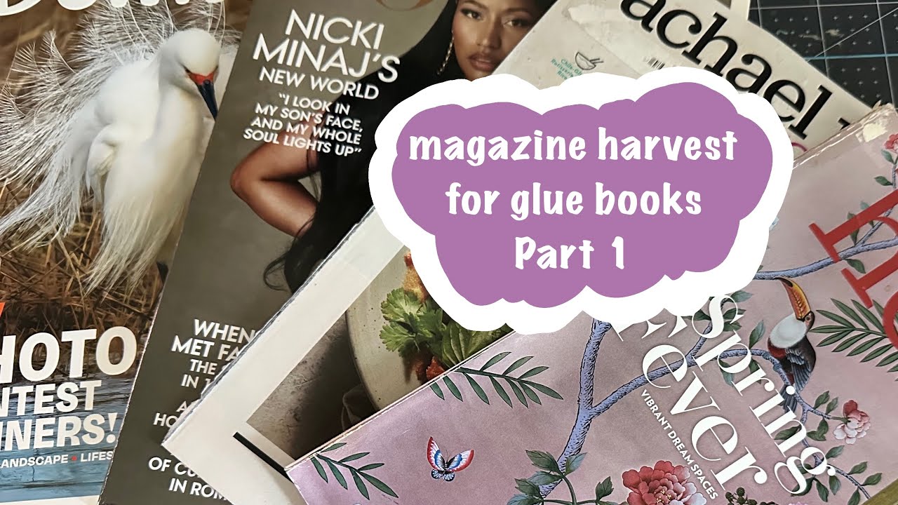 flippin’ and rippin’ magazine harvest - let’s find some images to use in glue books! #gluebook 🌸🌿