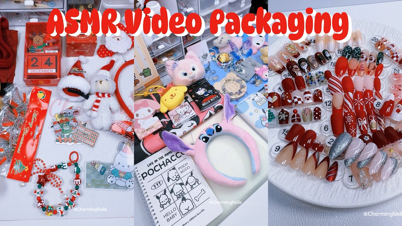 ASMR packaging Jennifer D’s two orders