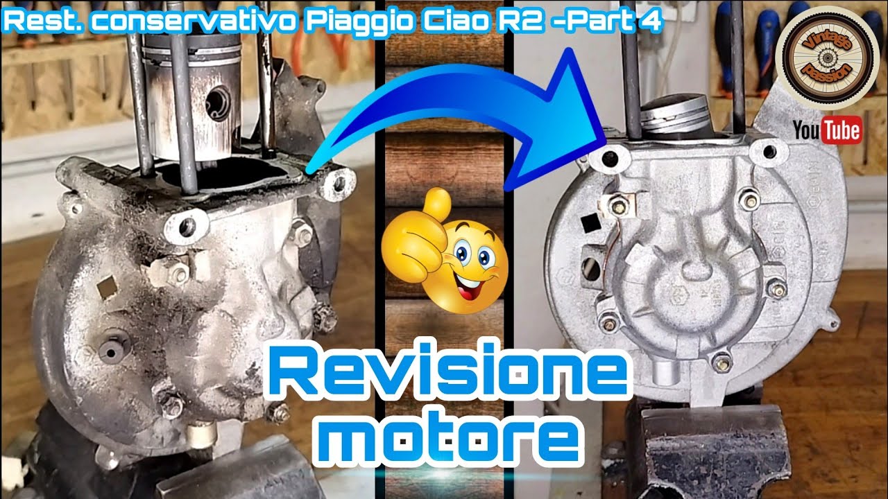 Revisione motore Ciao - Restauro Ciao Piaggio R2 bianco - Part 4