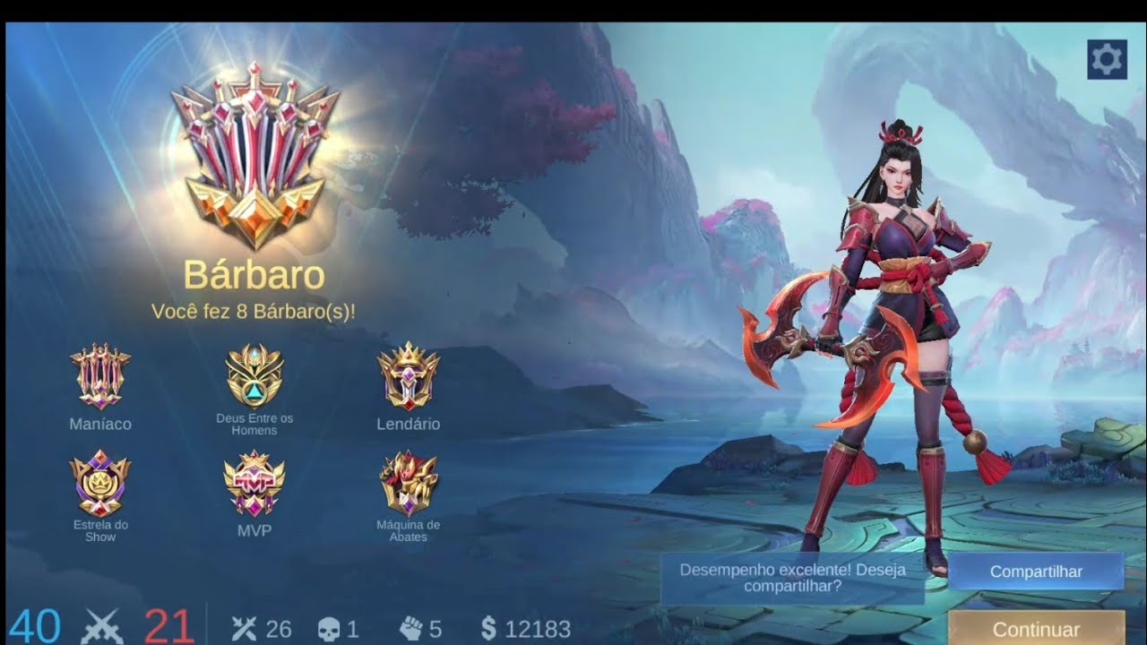 🏹☠️ AQUI &Eacute; ASSIM 26 KILLS ☠️🏹               🏹☠️ Mobile Legends ☠️🏹