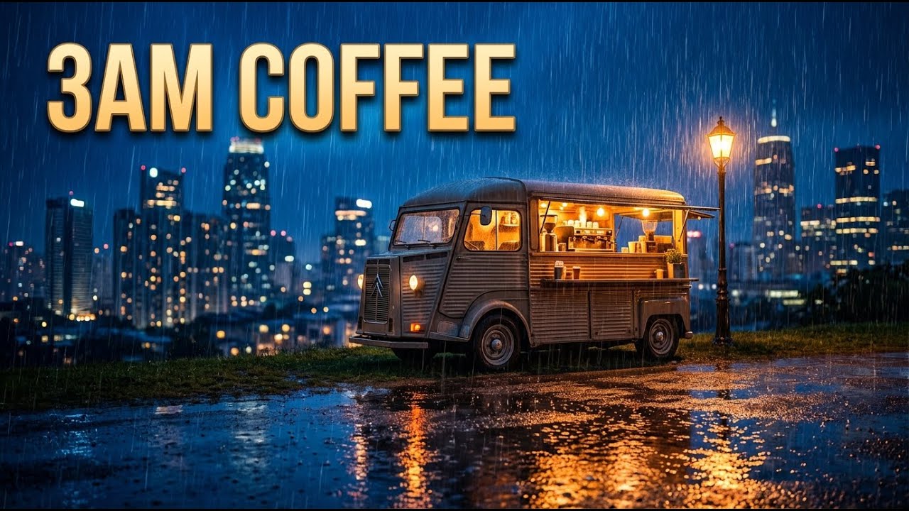 Rainy Night City Cafe  Cozy Lofi Beats for Deep Focus  Study