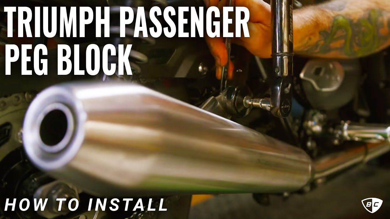 How to Install Passenger Peg Block Offs on Liquid Cooled (2016-Up) Triumph Motorcycle