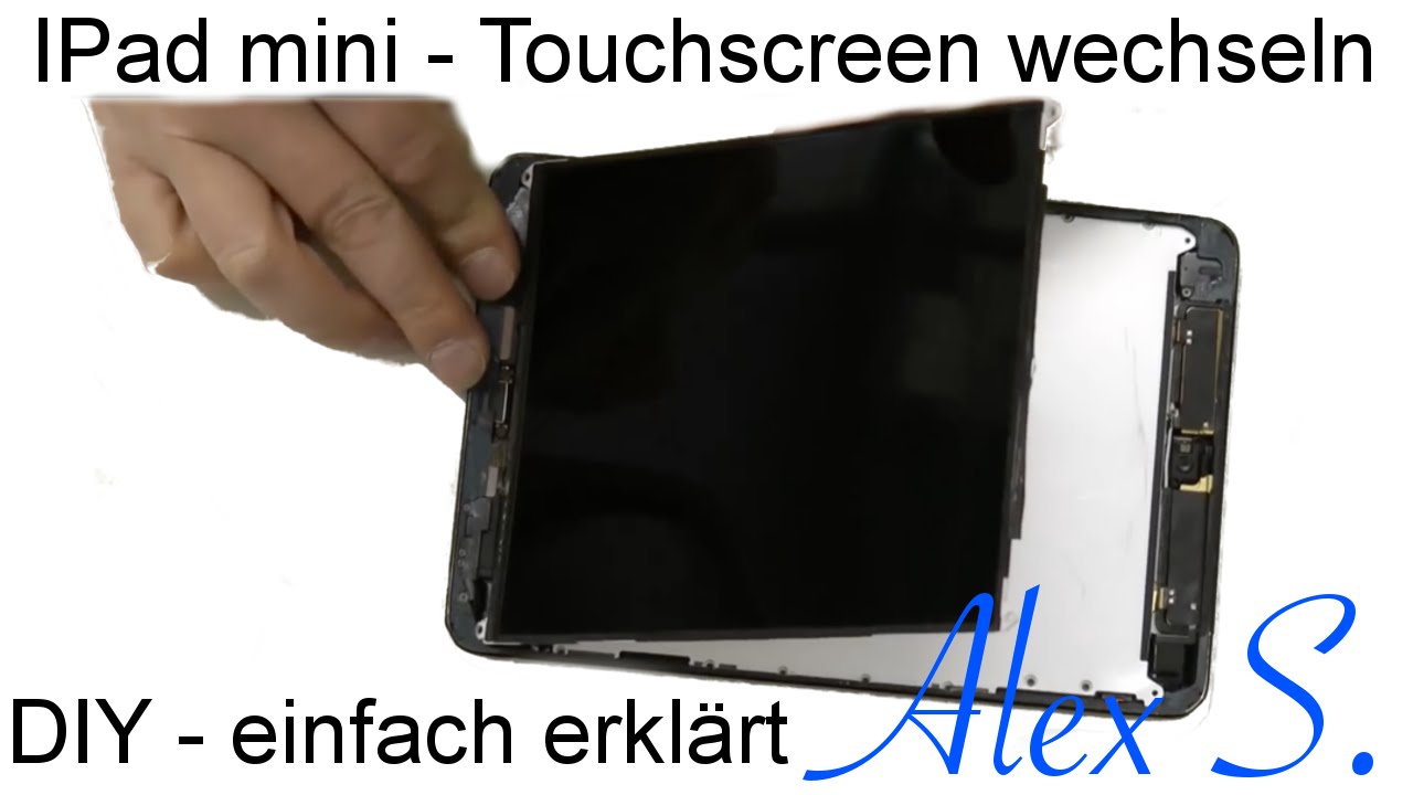 IPad mini Touch screen, Glas wechseln, reparieren, umbauen, tauschen Deutsch