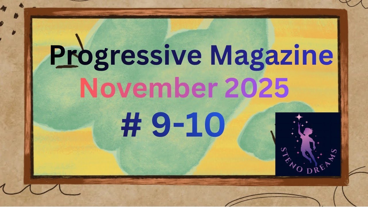 Ноябрь 2025 г. Упражнение по прогрессивной стенографии 9-10, 80 слов в минуту @StenoDreams