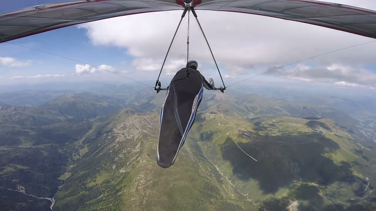 148 km FAI triangle Hanggliding from Kössen, Austria, 2023-07-07