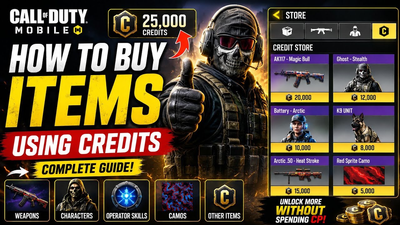 How to Buy Items with Credits in COD Mobile | Credit Store Guide 2026 | Free Rewards #callofduty 