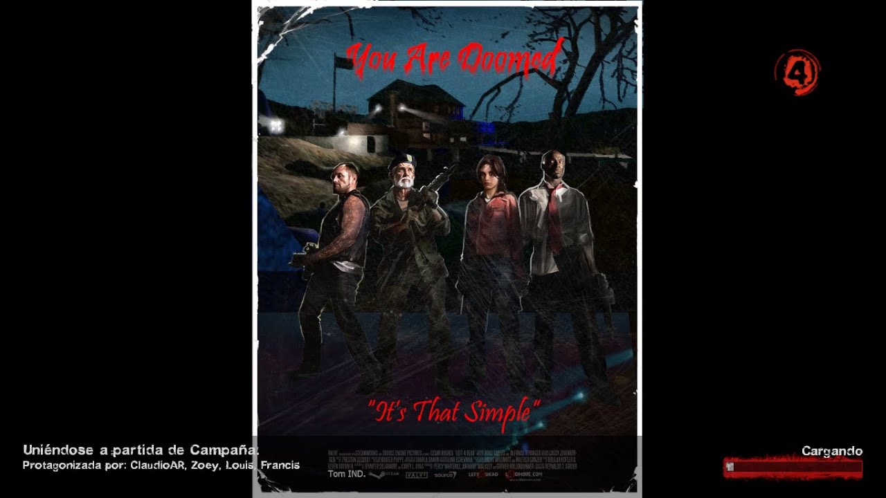 Left 4 Dead 2 - You are doomod Completo #Left4Dead2 #YouAreDoomed #Zombies #Gameplay #Videojuegos