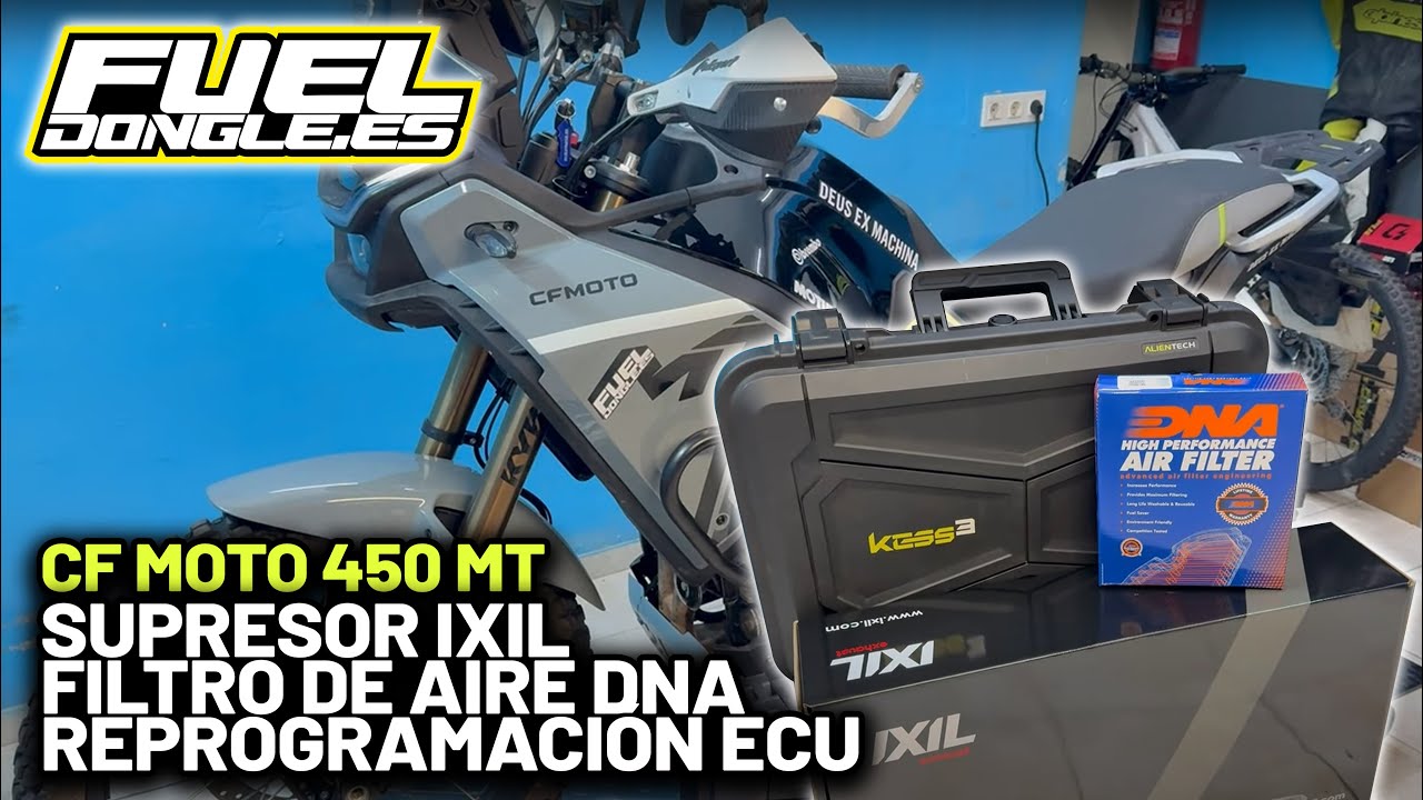REPROGRAMACIÓN + FILTRO DNA + SUPRESOR IXIL - CF MOTO 450 MT