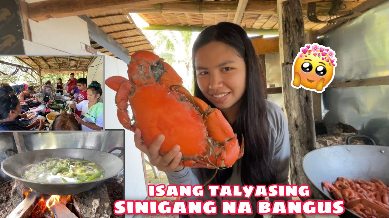 ISANG TALYASING SINIGANG NA BANGUS NA MAY KATMON | MAY MGA BISITA SA PALAISDAAN
