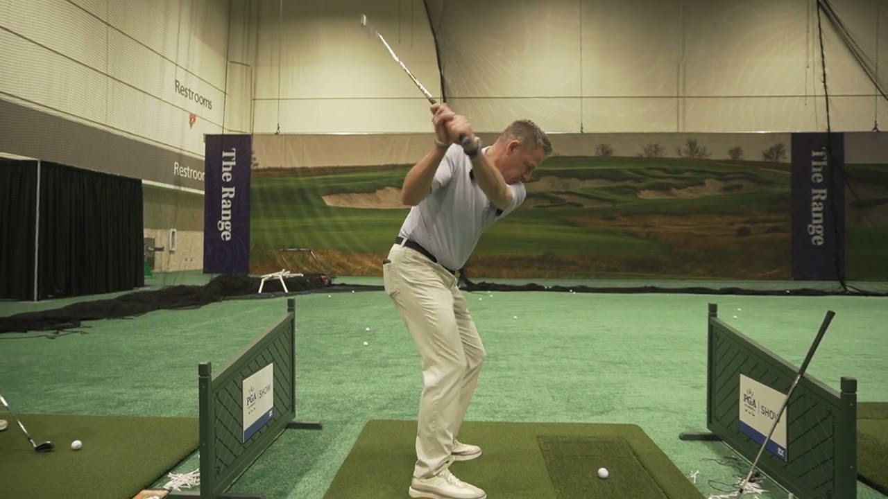 Demoing the Eagle Zone Golf Fairway Simulator with a PGA Pro (PGA Show 2026)