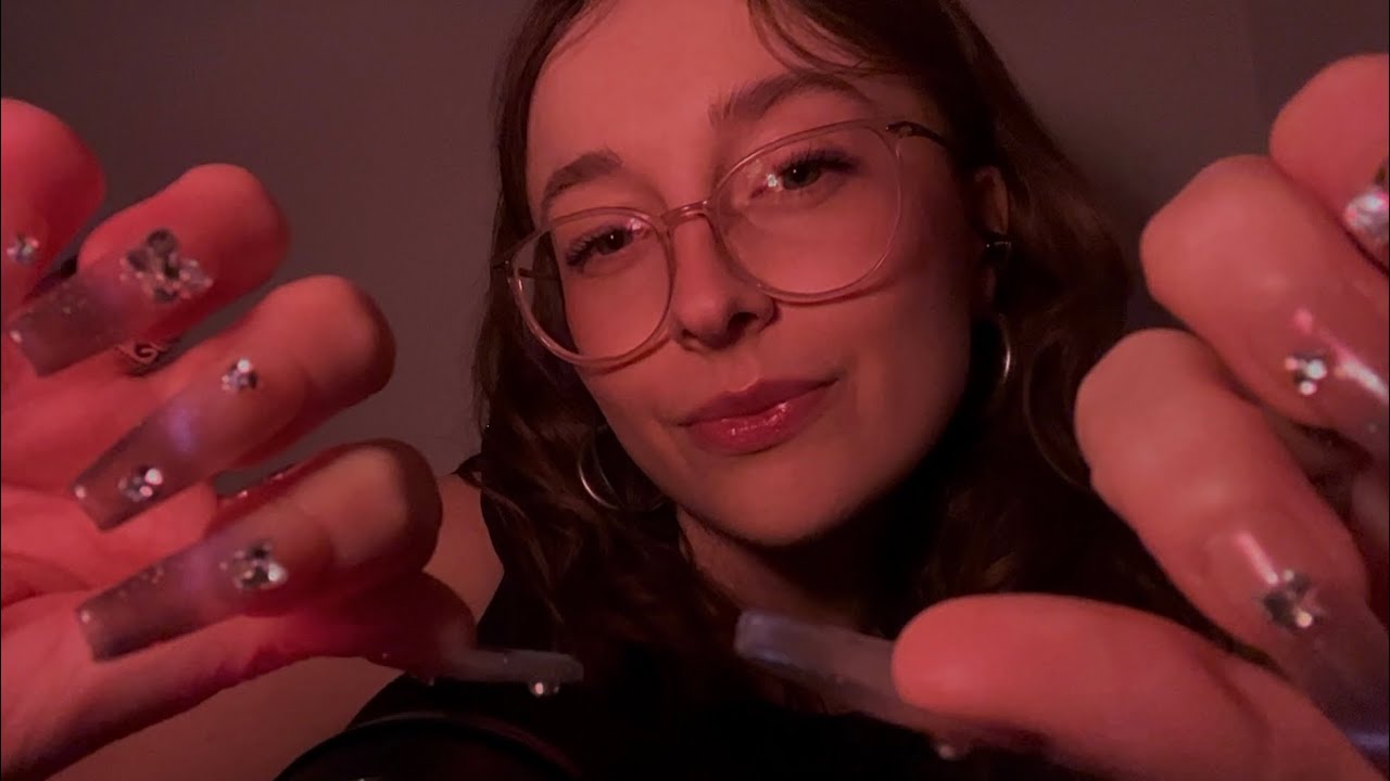 ASMR playing with your hair (layered sounds, mouth sounds, personal attention)