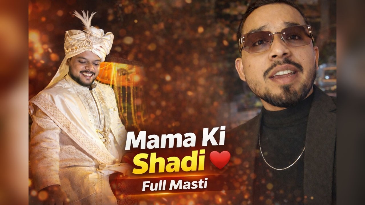 Mama Ki Shadi ❤️ Full Masti | Baraat Dance Dhamaka | Indian Wedding Vlog
