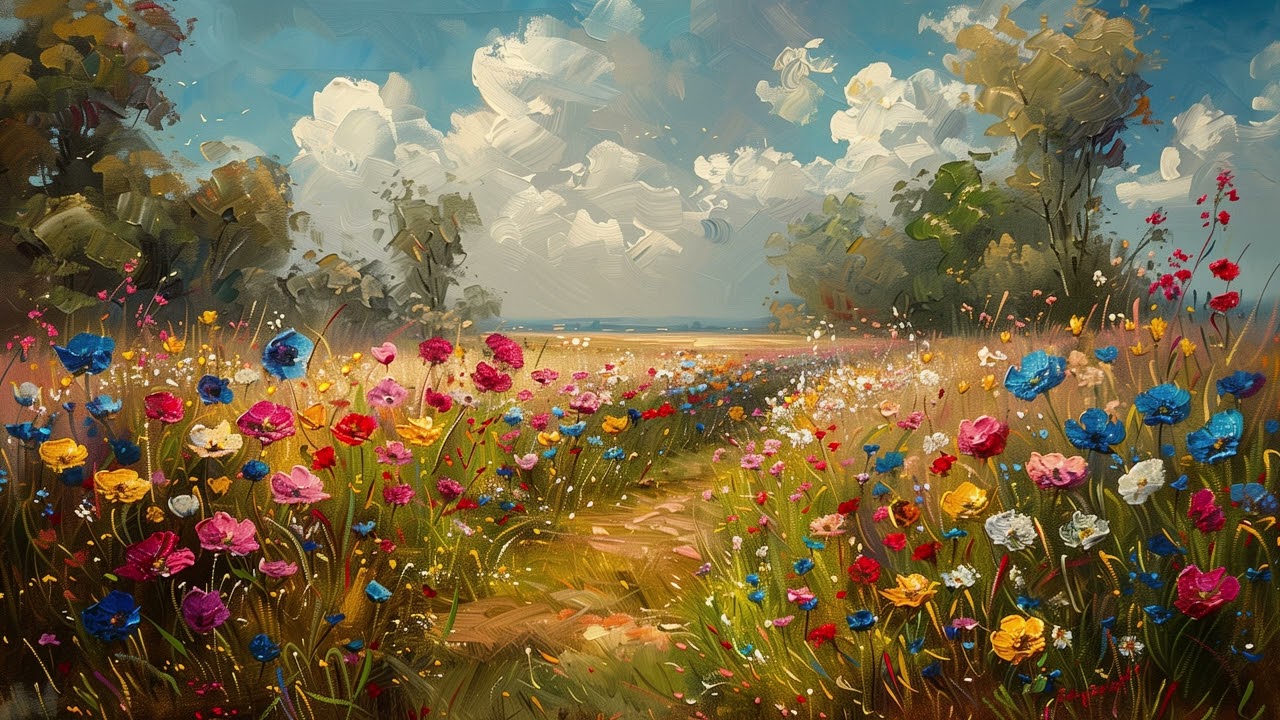 Summer Flowers in HD 🌸 | Relaxing Art Screensaver for Frame TV | 6 Hours of Nature Bliss