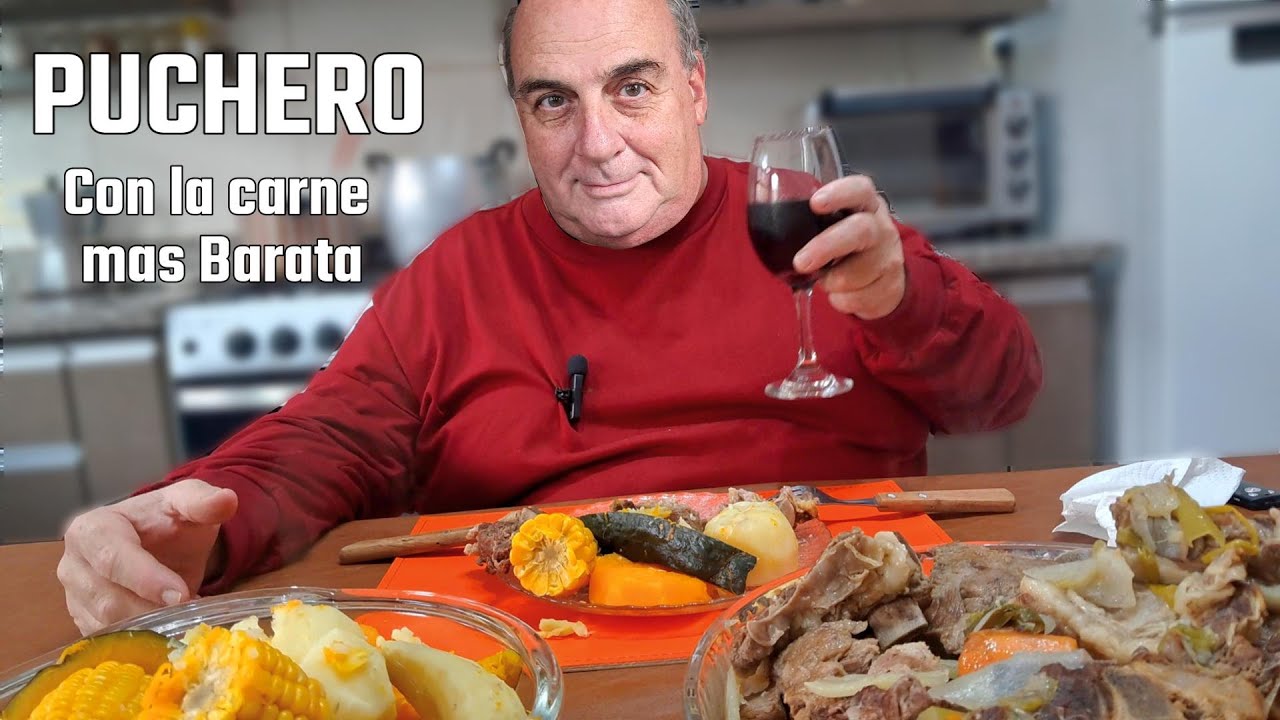 Puchero con la carne mas barata del supermercado.!!