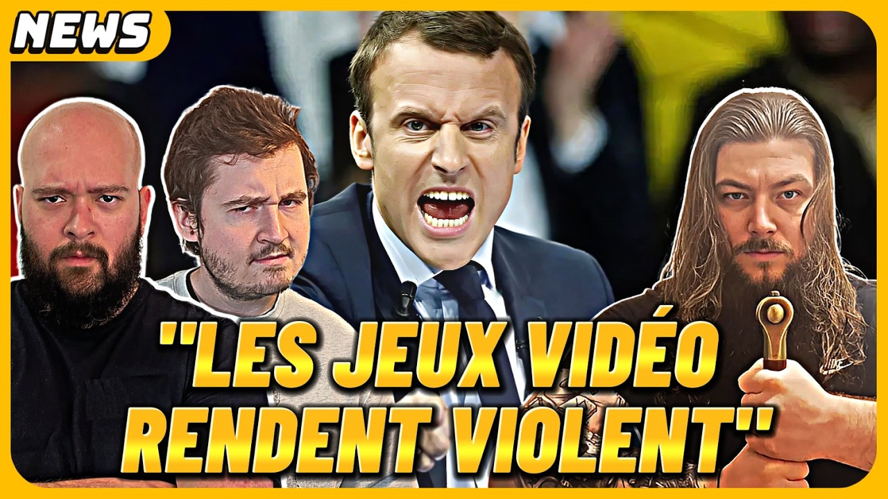 MACRON : “LES JEUX VIDÉO SONT VIOLENTS” – INTERDICTION DES MINEURS ?