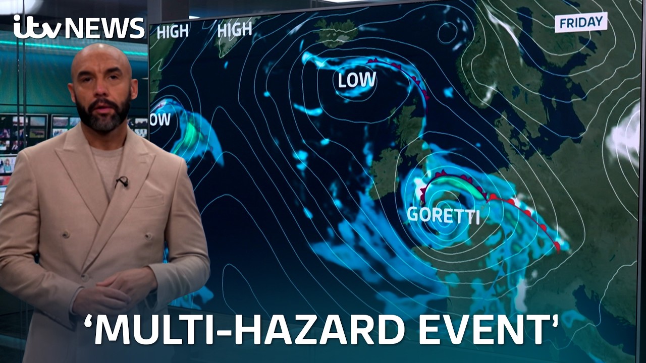 Storm Goretti: When and where is the first storm of 2026 going to hit? | ITV News