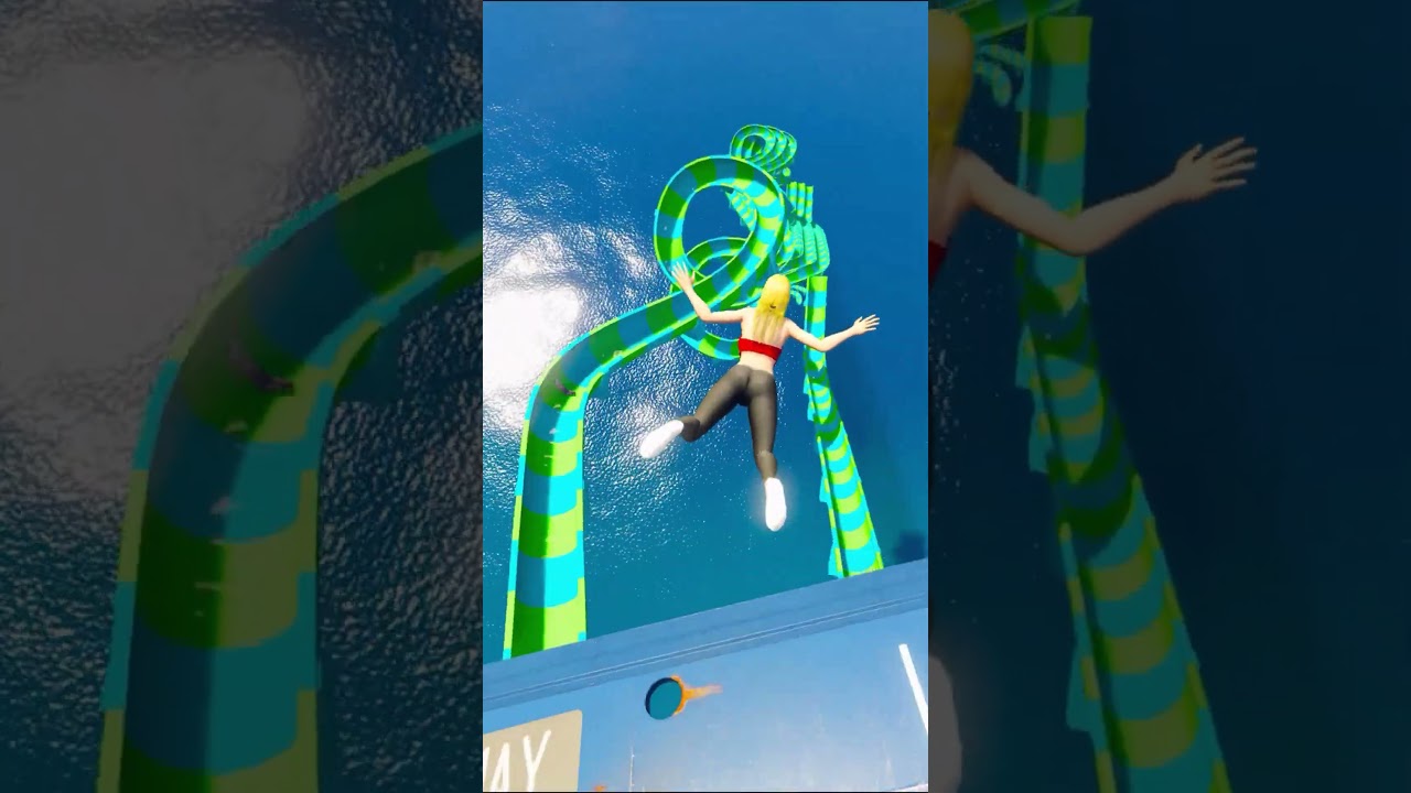 Taylor Swift, Ariana Grande & Tracey Water Slide
