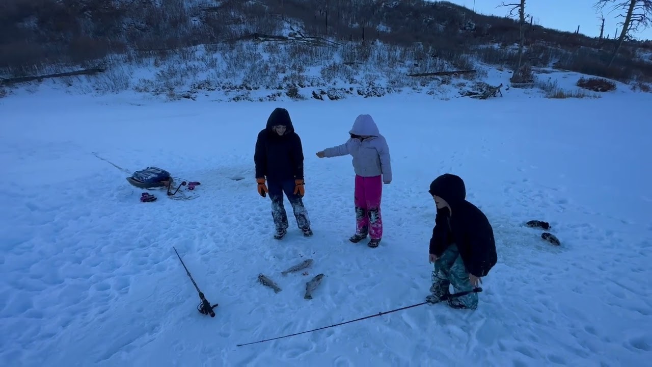 Mago goes ice fishing
