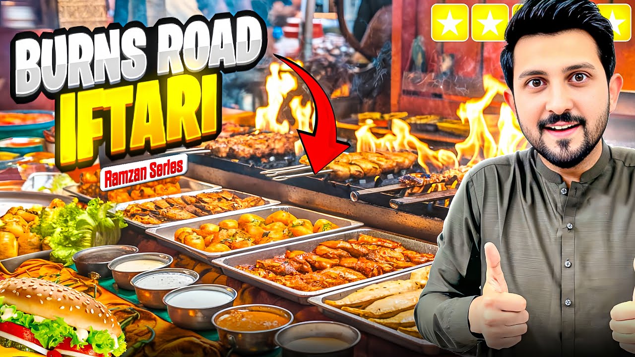 Iftari at Burns Road Food Street | Karachi Pakistan 2025 || Heavy Crowd On The Road😱