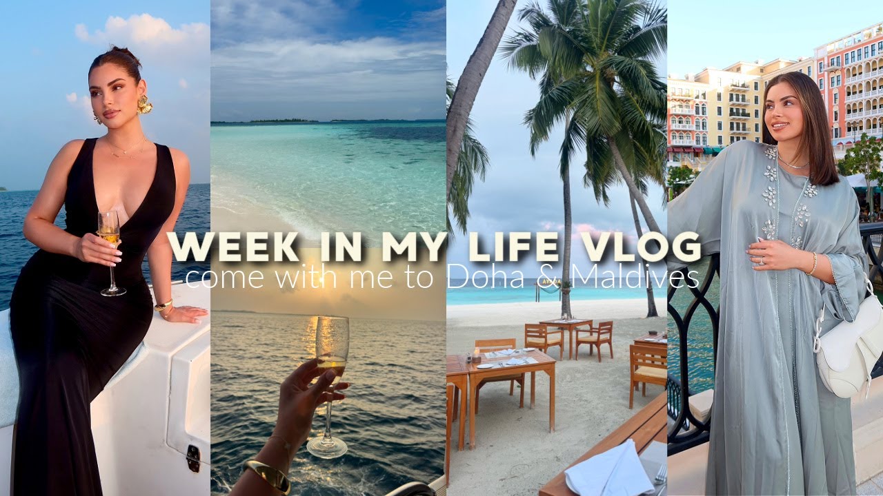 weekly vlog♡ I went on my DREAM vacation to the Maldives & Doha! Modest Clothing Haul & More