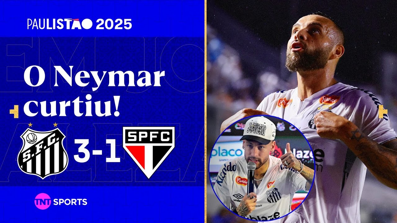 GUILHERME MARCA DUAS VEZES E SANTOS VENCE DE VIRADA! SANTOS 3X1 S&Atilde;O PAULO | PAULIST&Atilde;O