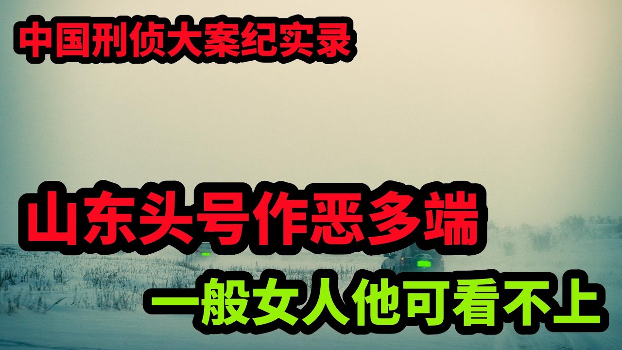中国刑侦大案纪实录，一般女人他可看不上