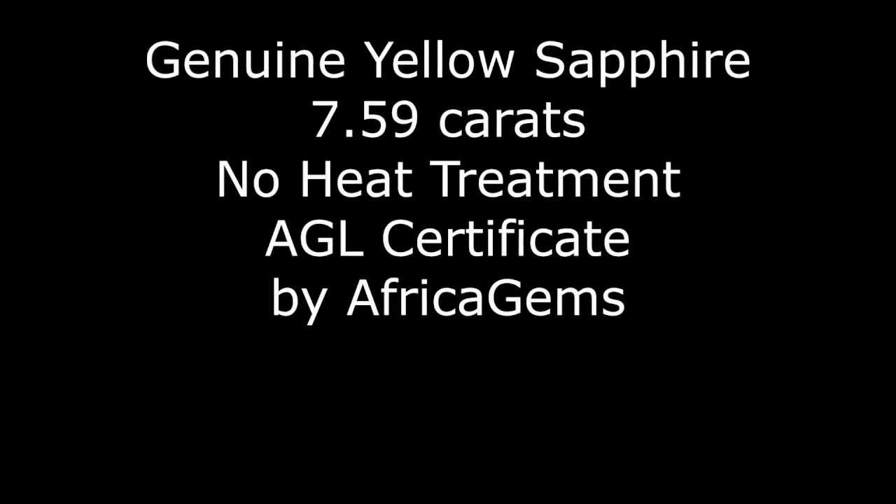 Very Impressive Genuine Yellow Sapphire, Pear Shape, Unheated with AGL Certiifcate, 7.59 carats