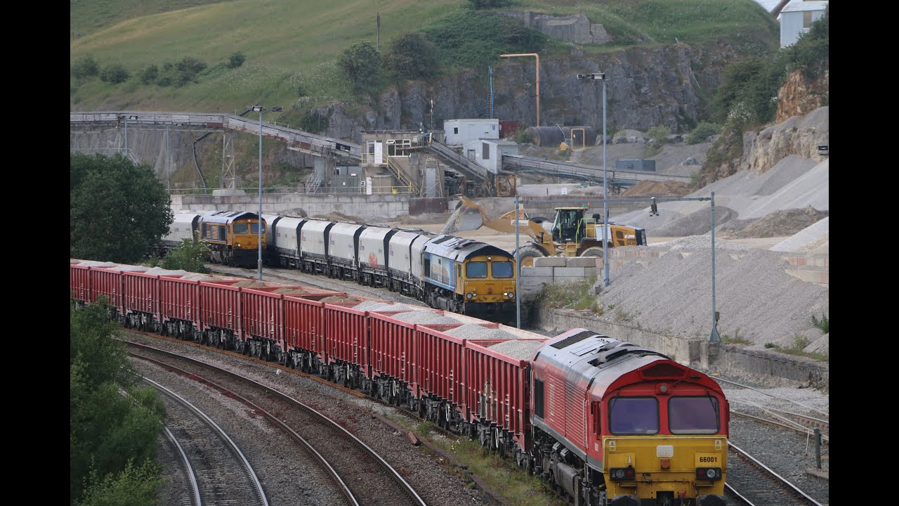 REVERSING A EMPTY STONE TRAIN At Peak Forest Quarry (Cemex Quarry) Pt 2