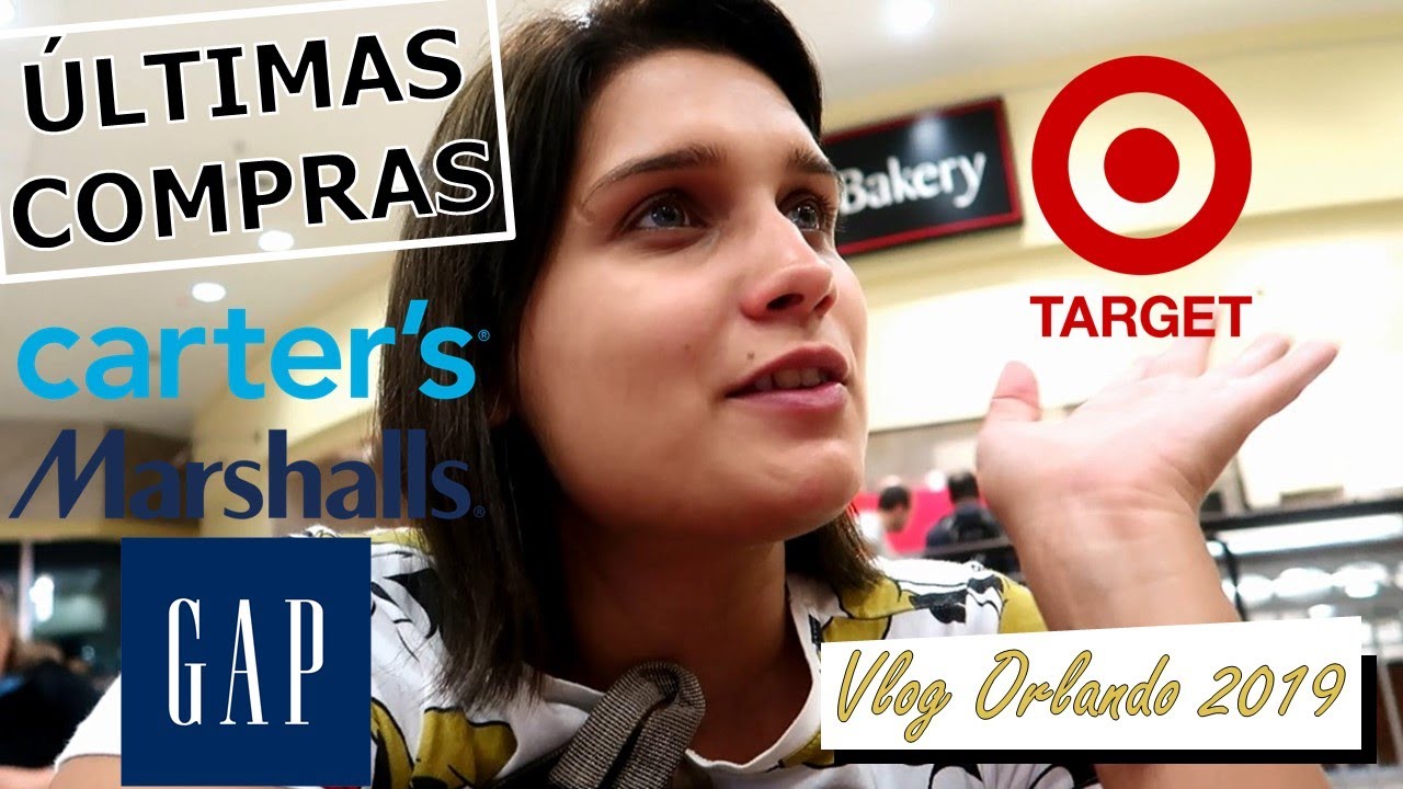 VLOG ORLANDO 2019 #21 | COMPRAS NA MARSHALLS, TARGET, CARTER'S E GAP E ALMO&Ccedil;O NO OLIVE GARDEN