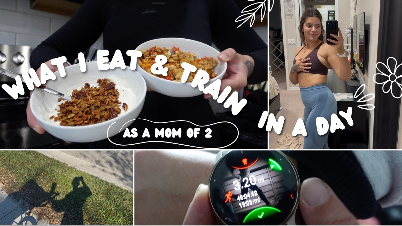 What I Eat in a Day + Workout | Mom of 2 Getting Strong Again