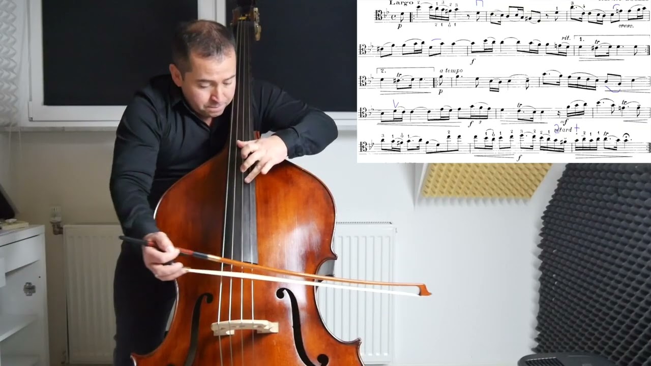Eccles, H. Sonata in G minor arranged for Double Bass and Piano, 1st movement