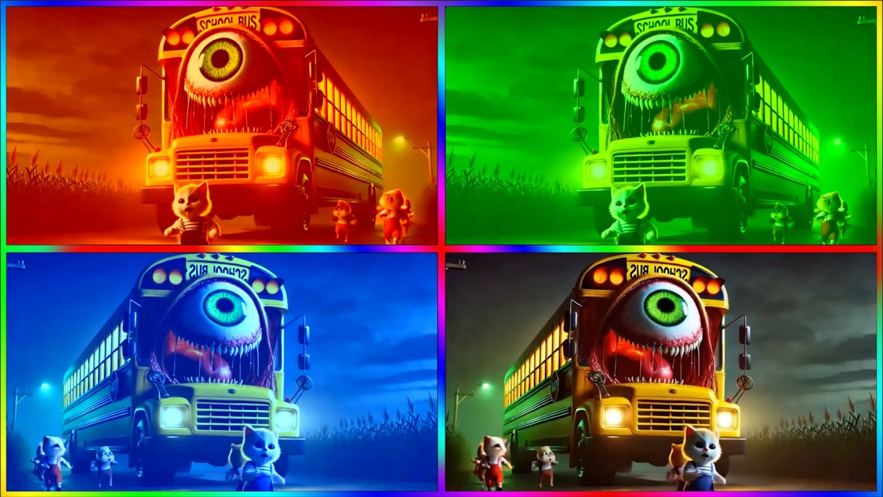 🚌MEGA SCHOOL BUS EATER🎶CoffinDance Song #161