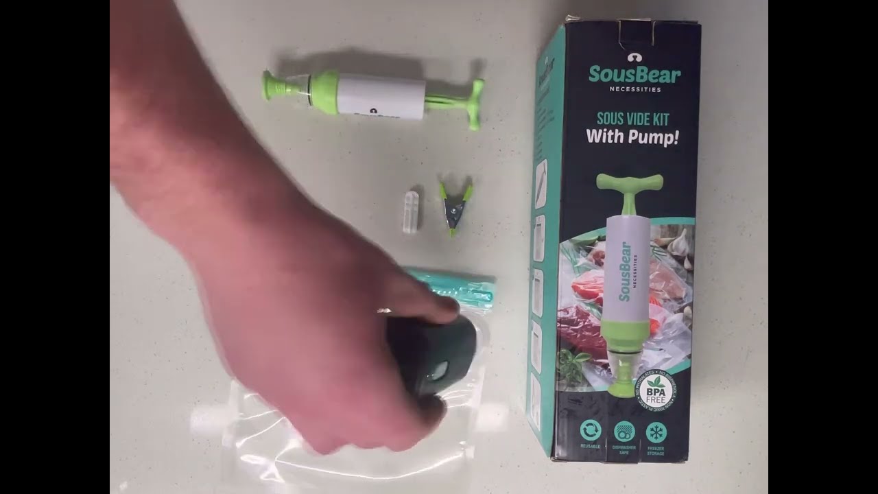 SousBear Reusable Sous Vide Bag & Pump Product Demonstration