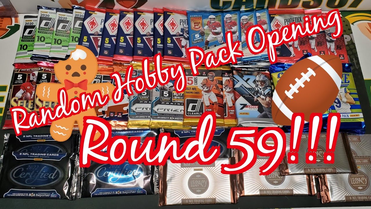 Random Football Card Hobby Pack Opening Round 59!