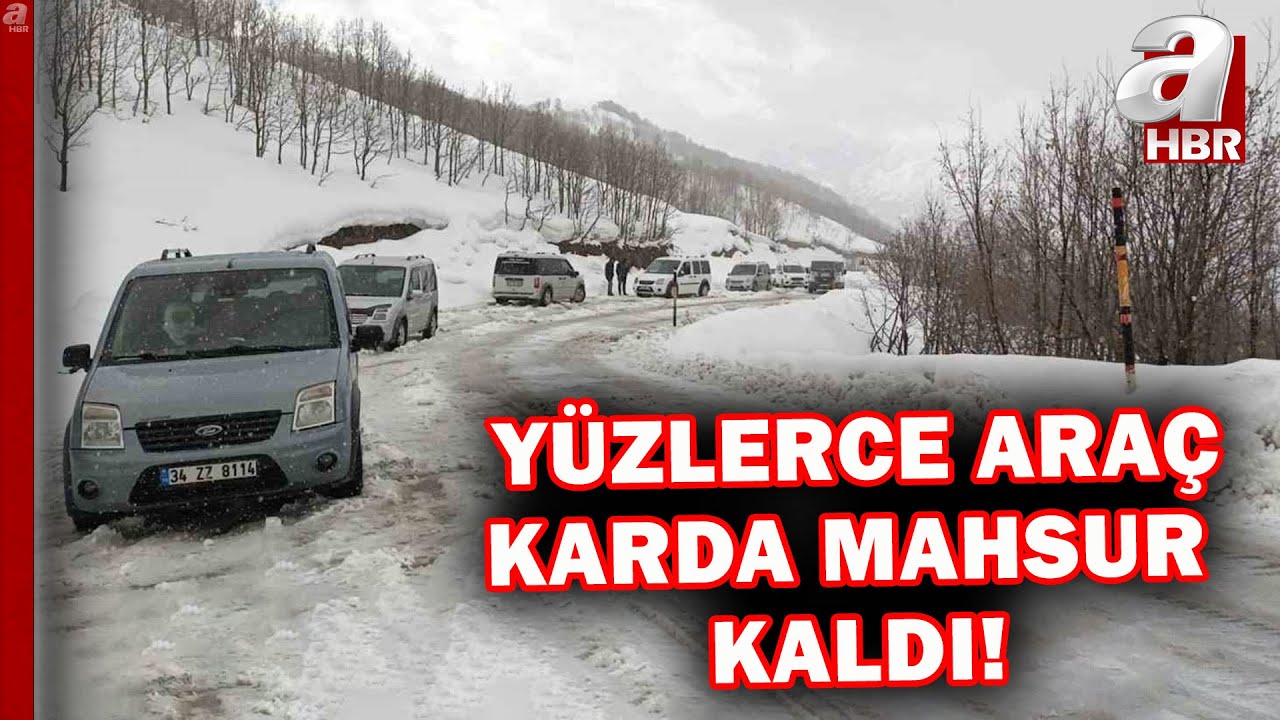 Yüzlerce araç karda mahsur kaldı! İşte yurttan kar manzaraları... | A Haber