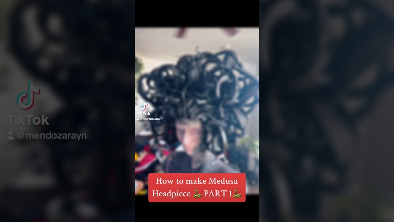 How to make A Medusa Headpiece PART 1 #cosplay #medusa #youtubeshorts #foryou