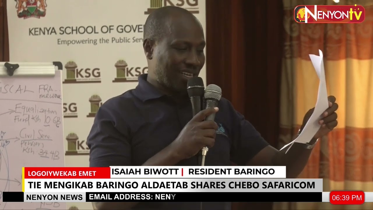 BARINGO RESIDENTS ENDORSE SALE OF SAFARICOM SHARES TO FUND NATIONAL DEVELOPMENT